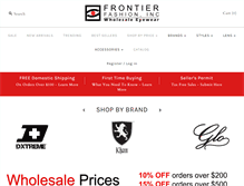 Tablet Screenshot of frontierfashion.com